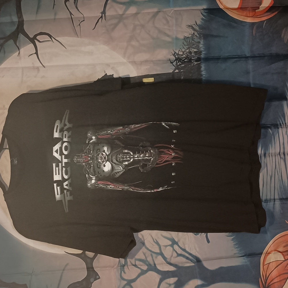 Fear Factory Genexus Tultex Black Fear Factory Graphic Tee